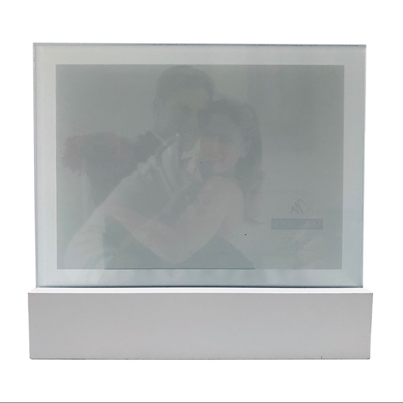 NWT 3-Dimensional Glass Wedding / Anniversary 5"x7" Picture Photo Frame … - Picture 3 of 3